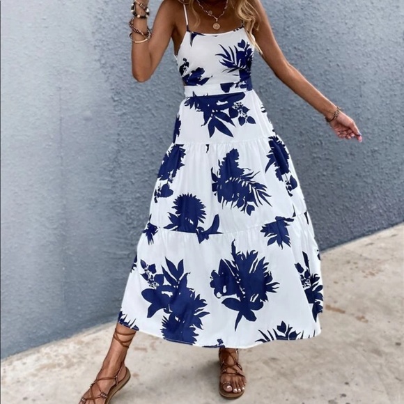Boho floral print maxi dress - Picture 5 of 7